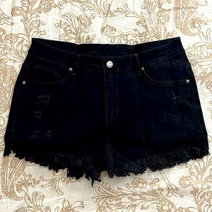 Dreagal Women’s XL 30 Denim Jean Shorts Black